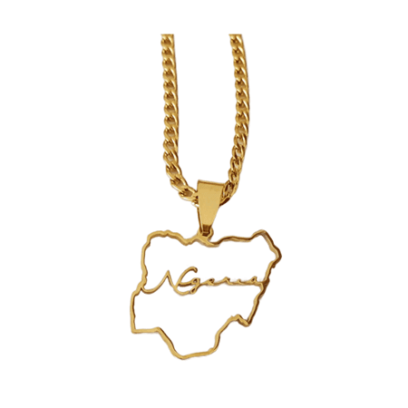 18k gold plated 304 stainless steel personalized cuban chain jewelry bulk custom map and country name pendant necklaces wholesale